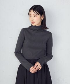 COMME CA ISM / コムサイズム ニット・セーター | 【マシンウォッシャブル】ベーシック　タートルネックリブニット