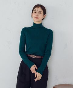 COMME CA ISM / コムサイズム ニット・セーター | 【マシンウォッシャブル】ベーシック　タートルネックリブニット