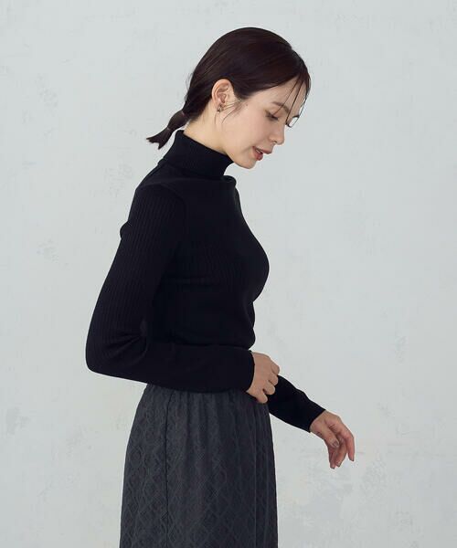 COMME CA ISM / コムサイズム ニット・セーター | 【マシンウォッシャブル】ベーシック　タートルネックリブニット | 詳細11