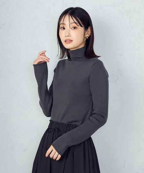 COMME CA ISM / コムサイズム ニット・セーター | 【マシンウォッシャブル】ベーシック　タートルネックリブニット | 詳細16