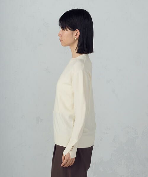 COMME CA ISM / コムサイズム ニット・セーター | 【ウォッシャブル】ベーシック 袖ボタンニット | 詳細6
