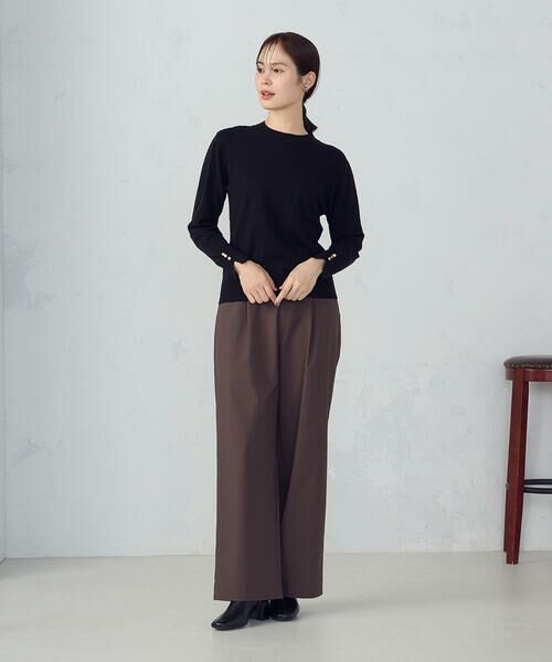 COMME CA ISM / コムサイズム ニット・セーター | 【ウォッシャブル】ベーシック 袖ボタンニット | 詳細12