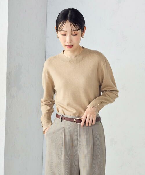 COMME CA ISM / コムサイズム ニット・セーター | 【ウォッシャブル】ベーシック 袖ボタンニット | 詳細26