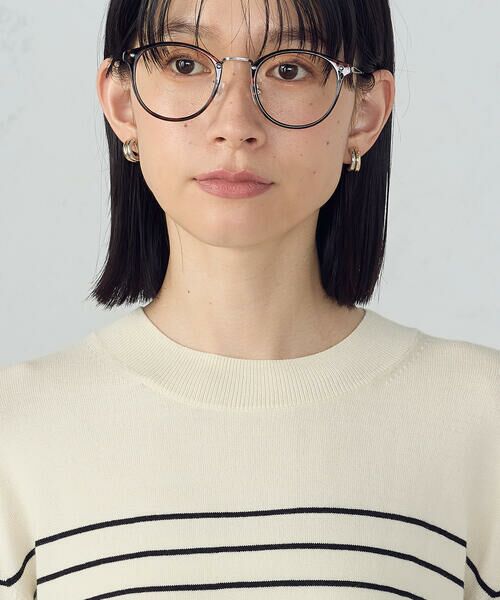 COMME CA ISM / コムサイズム ニット・セーター | 【ウォッシャブル】ベーシック　ボーダー袖ボタンニット | 詳細11
