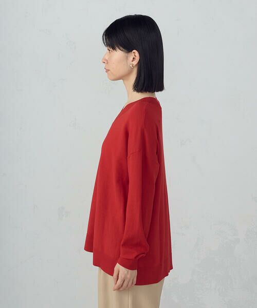 COMME CA ISM / コムサイズム ニット・セーター | 【ウォッシャブル】ベーシック　Ｖネックオーバーサイズニット | 詳細18