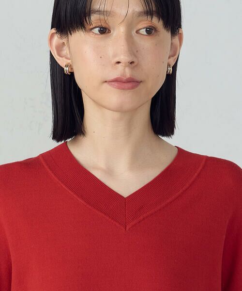 COMME CA ISM / コムサイズム ニット・セーター | 【ウォッシャブル】ベーシック　Ｖネックオーバーサイズニット | 詳細20