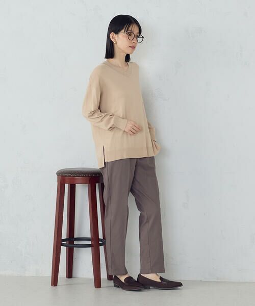 COMME CA ISM / コムサイズム ニット・セーター | 【ウォッシャブル】ベーシック　Ｖネックオーバーサイズニット | 詳細25