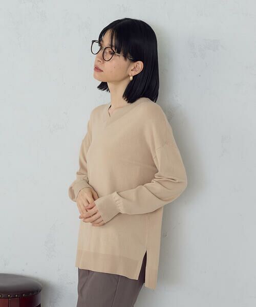 COMME CA ISM / コムサイズム ニット・セーター | 【ウォッシャブル】ベーシック　Ｖネックオーバーサイズニット | 詳細27