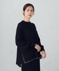 COMME CA ISM / コムサイズム ニット・セーター | ライン配色　ボトルネックニットプルオーバー / セットアップ対応