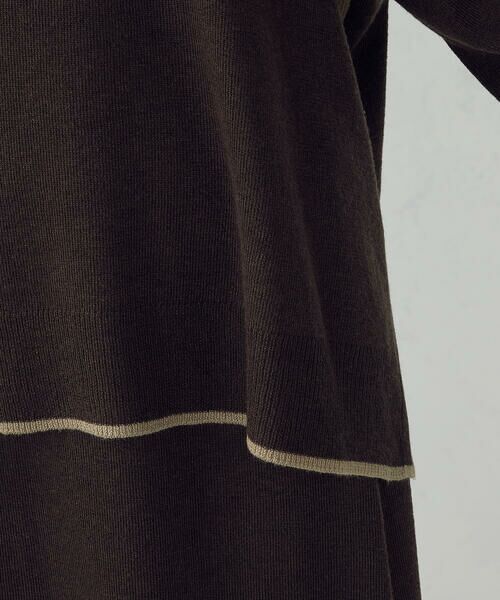 COMME CA ISM / コムサイズム ニット・セーター | ライン配色　ボトルネックニットプルオーバー / セットアップ対応 | 詳細17