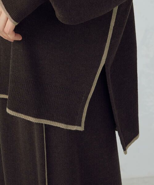 COMME CA ISM / コムサイズム ニット・セーター | ライン配色　ボトルネックニットプルオーバー / セットアップ対応 | 詳細18