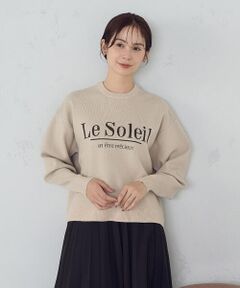 COMME CA ISM / コムサイズム ニット・セーター | 【ウォッシャブル】スウェットライク　ロゴニット