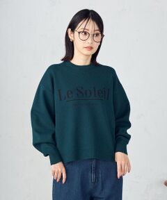 COMME CA ISM / コムサイズム ニット・セーター | 【ウォッシャブル】スウェットライク　ロゴニット