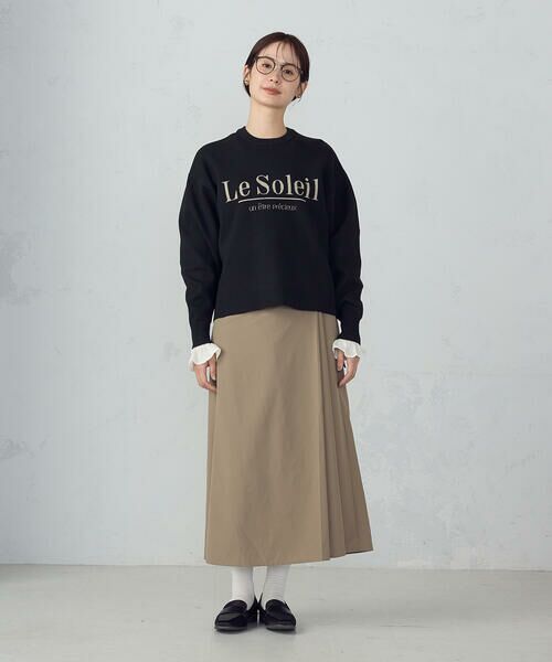 COMME CA ISM / コムサイズム ニット・セーター | 【ウォッシャブル】スウェットライク ロゴニット | 詳細1