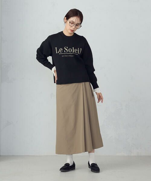 COMME CA ISM / コムサイズム ニット・セーター | 【ウォッシャブル】スウェットライク ロゴニット | 詳細2