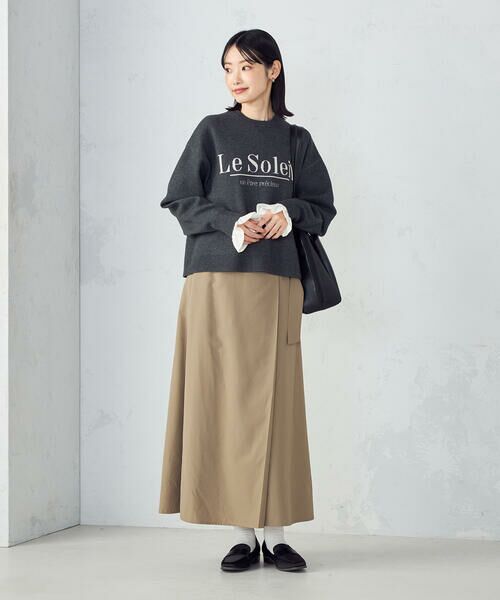 COMME CA ISM / コムサイズム ニット・セーター | 【ウォッシャブル】スウェットライク ロゴニット | 詳細7