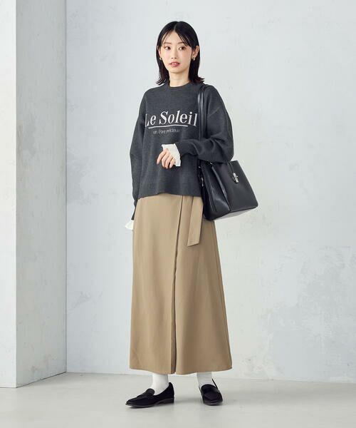 COMME CA ISM / コムサイズム ニット・セーター | 【ウォッシャブル】スウェットライク ロゴニット | 詳細8