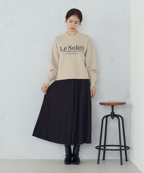 COMME CA ISM / コムサイズム ニット・セーター | 【ウォッシャブル】スウェットライク ロゴニット | 詳細12