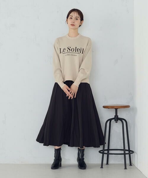 COMME CA ISM / コムサイズム ニット・セーター | 【ウォッシャブル】スウェットライク ロゴニット | 詳細13