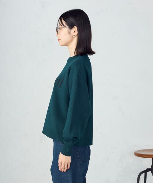 COMME CA ISM / コムサイズム ニット・セーター | 【ウォッシャブル】スウェットライク ロゴニット | 詳細23