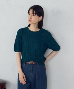 COMME CA ISM / コムサイズム ニット・セーター | ミニケーブル５分袖ニット