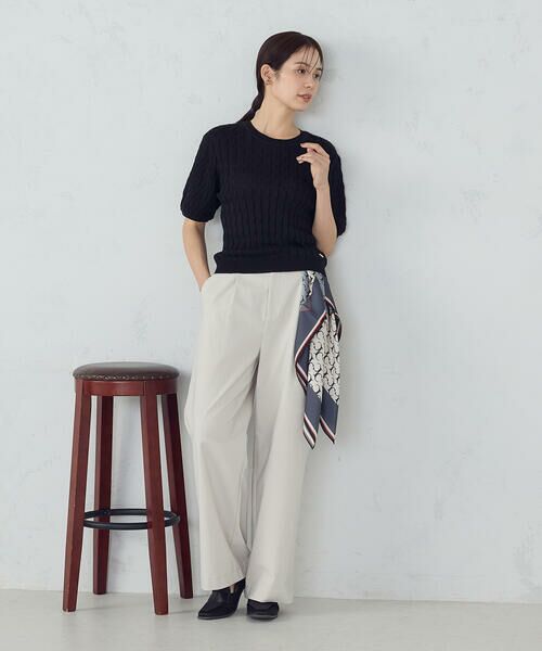 COMME CA ISM / コムサイズム ニット・セーター | ミニケーブル5分袖ニット | 詳細3