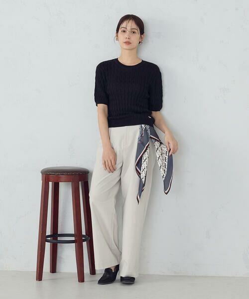 COMME CA ISM / コムサイズム ニット・セーター | ミニケーブル5分袖ニット | 詳細4