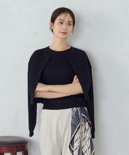 COMME CA ISM / コムサイズム ニット・セーター | ミニケーブル5分袖ニット | 詳細9