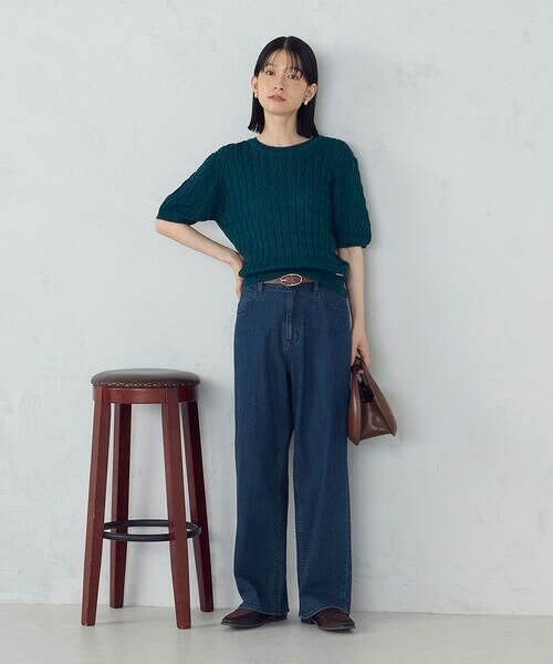 COMME CA ISM / コムサイズム ニット・セーター | ミニケーブル5分袖ニット | 詳細12