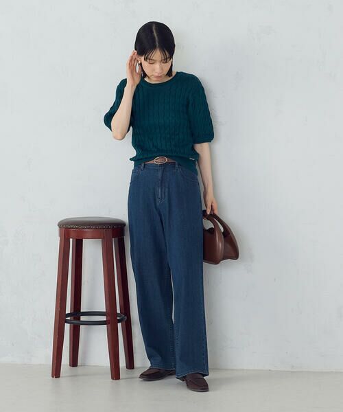 COMME CA ISM / コムサイズム ニット・セーター | ミニケーブル5分袖ニット | 詳細14