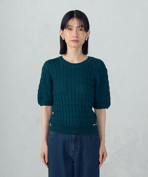 COMME CA ISM / コムサイズム ニット・セーター | ミニケーブル5分袖ニット | 詳細20
