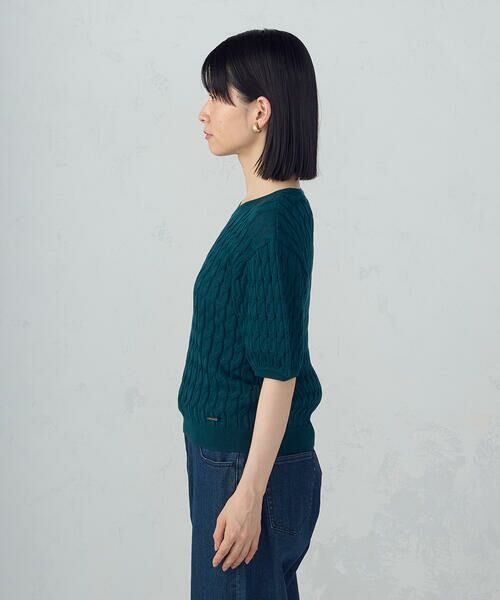 COMME CA ISM / コムサイズム ニット・セーター | ミニケーブル5分袖ニット | 詳細21