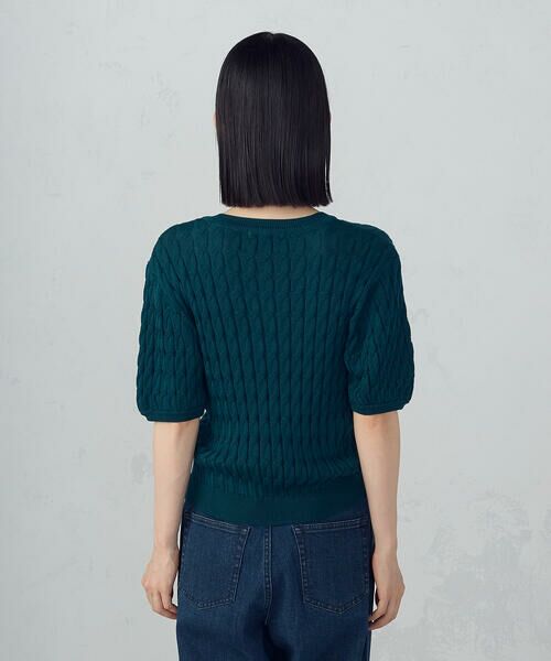 COMME CA ISM / コムサイズム ニット・セーター | ミニケーブル5分袖ニット | 詳細22