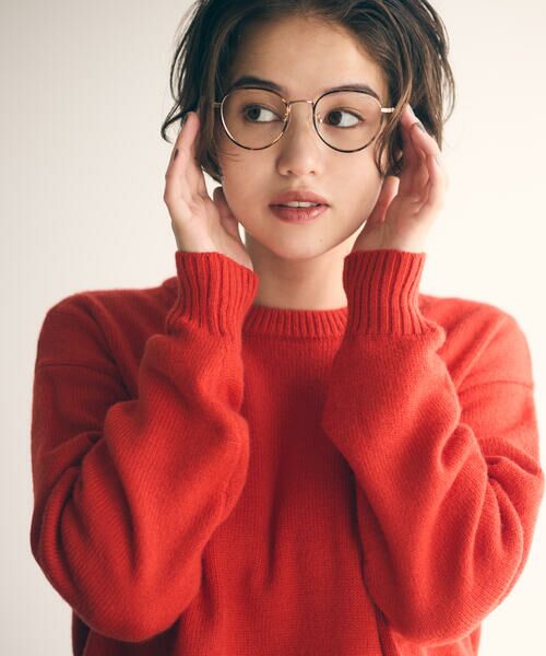 COMME CA ISM / コムサイズム ニット・セーター | 【ウォッシャブル】日本の色 クルーネックニット(猩々緋色(レッド))