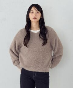 COMME CA ISM / コムサイズム ニット・セーター | 【ウォッシャブル】シャギー Ｖネックニット