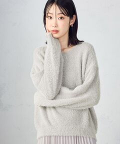 COMME CA ISM / コムサイズム ニット・セーター | 【ウォッシャブル】シャギー Ｖネックニット