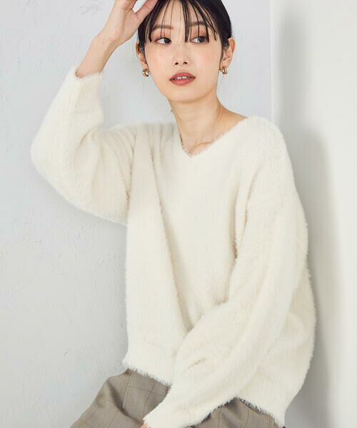 COMME CA ISM / コムサイズム ニット・セーター | 【ウォッシャブル】シャギー Vネックニット | 詳細6