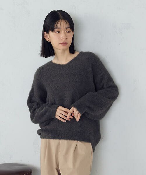 COMME CA ISM / コムサイズム ニット・セーター | 【ウォッシャブル】シャギー Vネックニット | 詳細10