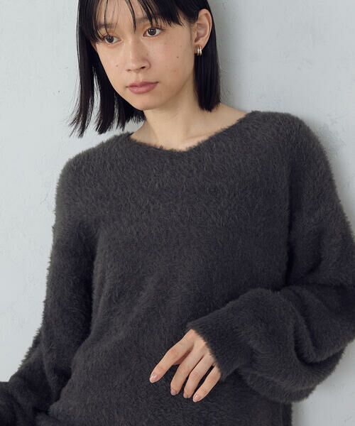COMME CA ISM / コムサイズム ニット・セーター | 【ウォッシャブル】シャギー Vネックニット | 詳細12