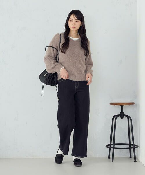 COMME CA ISM / コムサイズム ニット・セーター | 【ウォッシャブル】シャギー Vネックニット | 詳細14