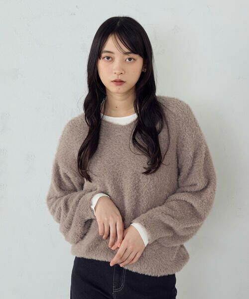 COMME CA ISM / コムサイズム ニット・セーター | 【ウォッシャブル】シャギー Ｖネックニット | 詳細17