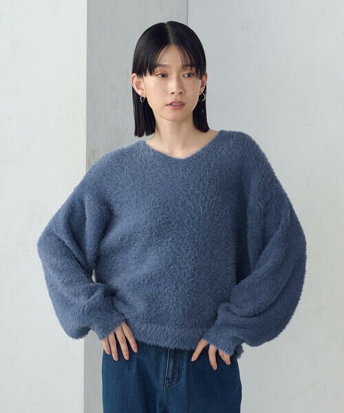 COMME CA ISM / コムサイズム ニット・セーター | 【ウォッシャブル】シャギー Vネックニット | 詳細21