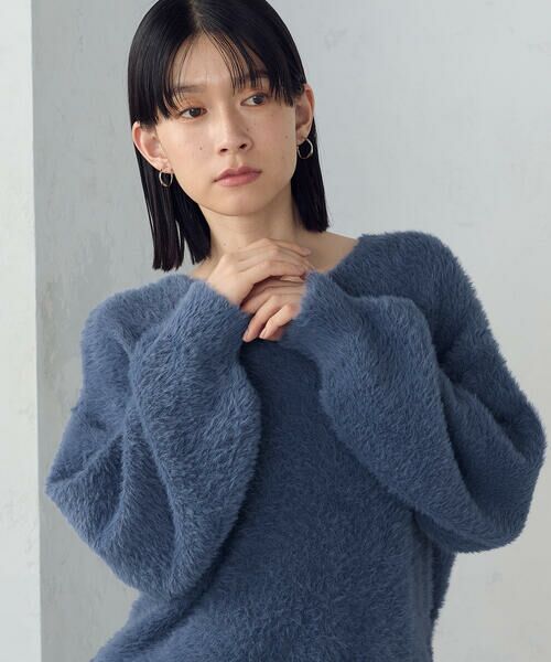 COMME CA ISM / コムサイズム ニット・セーター | 【ウォッシャブル】シャギー Vネックニット | 詳細24