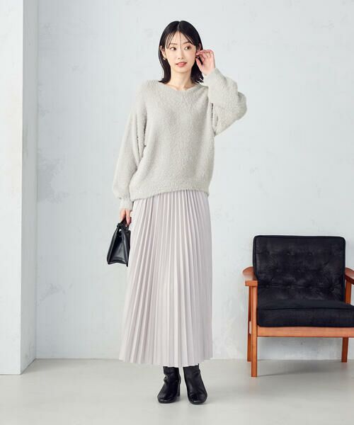 COMME CA ISM / コムサイズム ニット・セーター | 【ウォッシャブル】シャギー Vネックニット | 詳細30