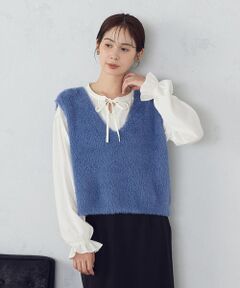 COMME CA ISM / コムサイズム ベスト | 【ウォッシャブル】シャギー　ニットベスト