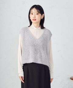 COMME CA ISM / コムサイズム ベスト | 【ウォッシャブル】シャギー　ニットベスト