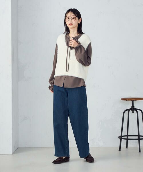 COMME CA ISM / コムサイズム ベスト | 【ウォッシャブル】シャギー ニットベスト | 詳細2