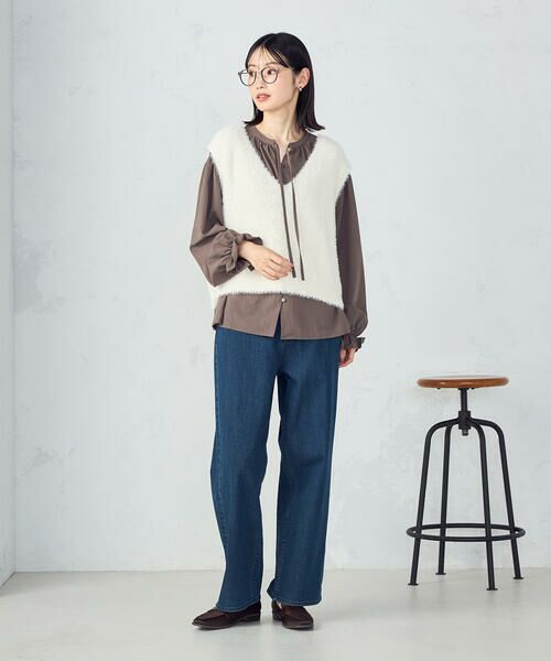 COMME CA ISM / コムサイズム ベスト | 【ウォッシャブル】シャギー ニットベスト | 詳細1