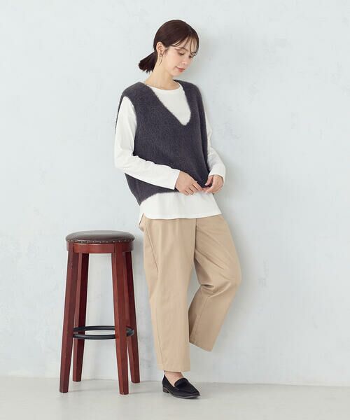 COMME CA ISM / コムサイズム ベスト | 【ウォッシャブル】シャギー ニットベスト | 詳細8