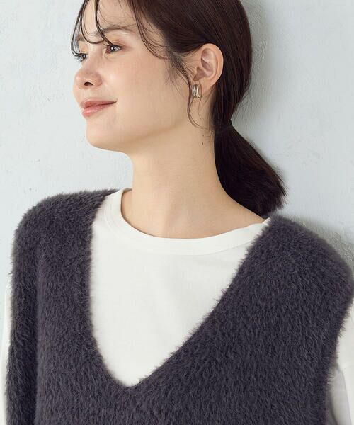 COMME CA ISM / コムサイズム ベスト | 【ウォッシャブル】シャギー ニットベスト | 詳細9